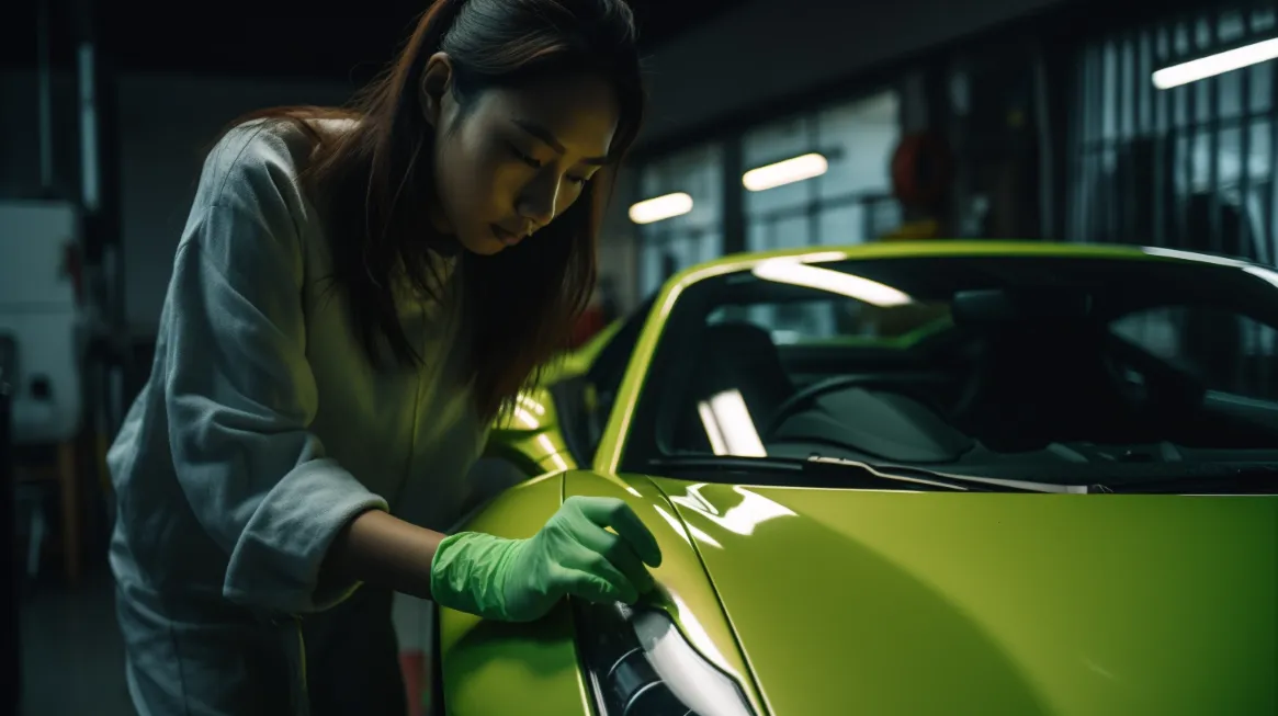 paint protection film green ferrari