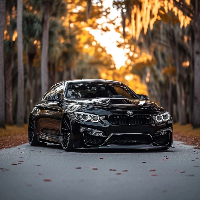 Car Ceramic Coating, applied to a black shiny M4 Bmw